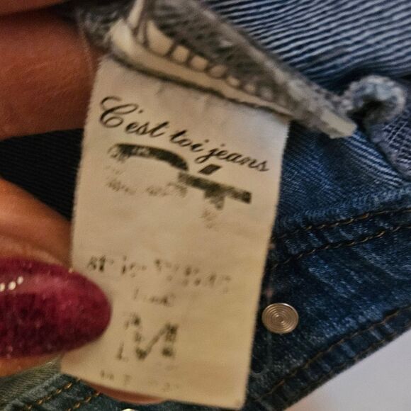 #245 C'EST OT TOI U.S.A.- Cropped Deconstructed Jean Jacket - Picture 4 of 4